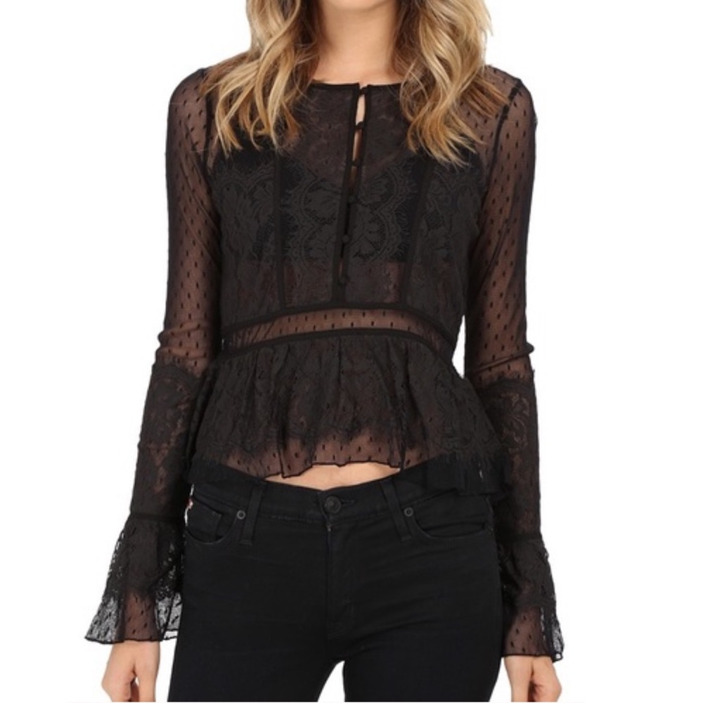 Free people lace Penelope blouse